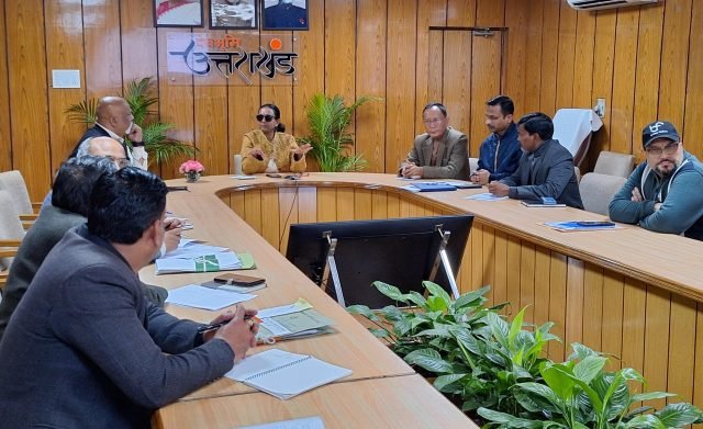 Chief Secretary Radha Raturi reviewed the sports department