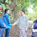 CM Dhami inspected the Dehradun-Mussoorie track route on foot