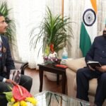 Junior Under Officer Haroon Imtiyaz of NCC Directorate, Jammu met the Governor