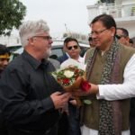 A delegation from New Zealand paid a courtesy visit to Chief Minister Dhami in Khatima