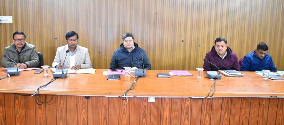 DM Tiwari reviewed the river dredging works.