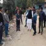 MLA Kaida inspected the work of improvement and wall construction of Saliakot-Anarpa motor road from Kalapatal
