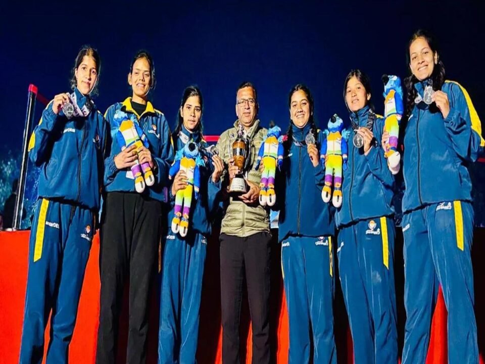 Women rafters of Real Adventure waved the flag