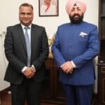 Additional Director General of Police, Intelligence and Security A.P. Anshuman made a courtesy call on the Governor