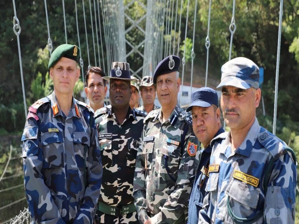 Deputy Inspector General of SSB inspected the security arrangements at Nepal border