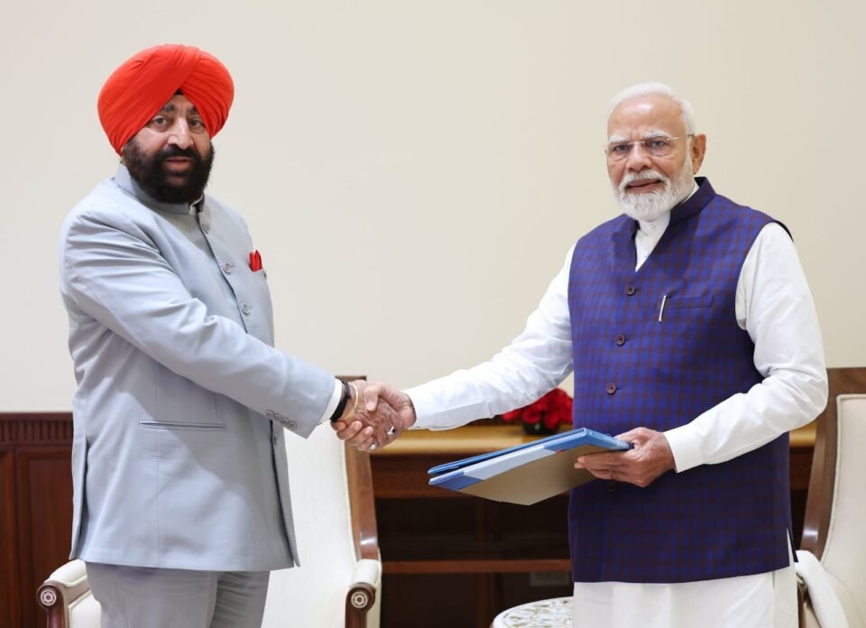 Governor Gurmit Singh made a courtesy call on Prime Minister Narendra Modi in New Delhi