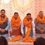 Grand welcome of BJP District President Mahesh Nayal and Mayor Ajay Verma