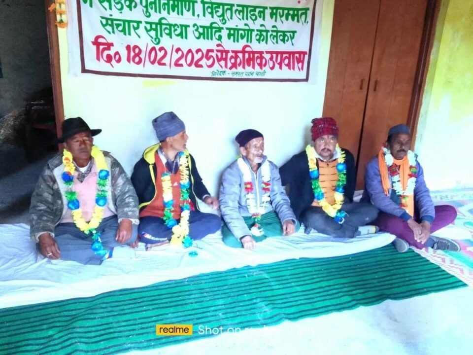 The hunger strike for road improvement continues for the 12th day