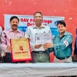 155 times blood donor Dr Anil Verma of DAV College honoured with Certificate of Appreciation
