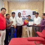 155 times blood donor Dr Anil Verma honored with “Manav Seva Samiti Award-2025”