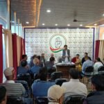 In the monthly meeting of Congress, BJP government was targeted, warning of agitation