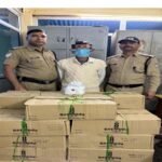 One arrested with 14 boxes of liquor