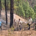 The forest department has brought the fire in Dwarahat forest area under control