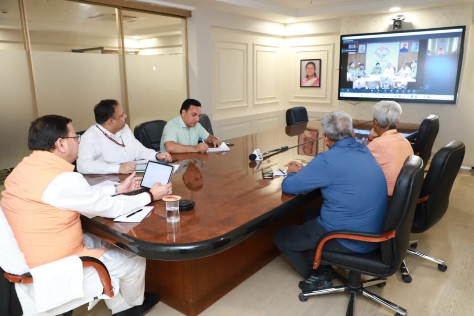 CM Dhami held a review meeting with administrative and police officials through VC regarding preparations for Kanwar Mela-2025