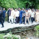 CM Dhami did a field inspection of the areas affected by heavy rains in Raipur region.