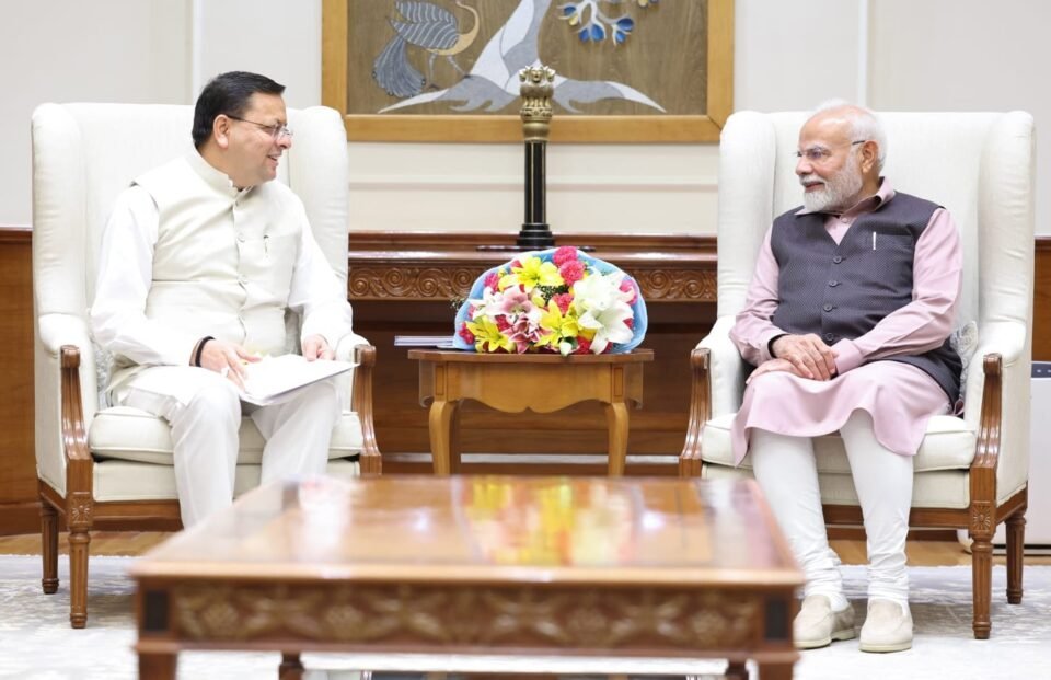 CM Dhami made a courtesy call on Prime Minister Modi in New Delhi