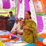 Cabinet Minister Rekha Arya held a meeting in support of the District Panchayat member candidate