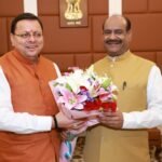 Chief Minister Dhami made a courtesy call on Lok Sabha Speaker Om Birla