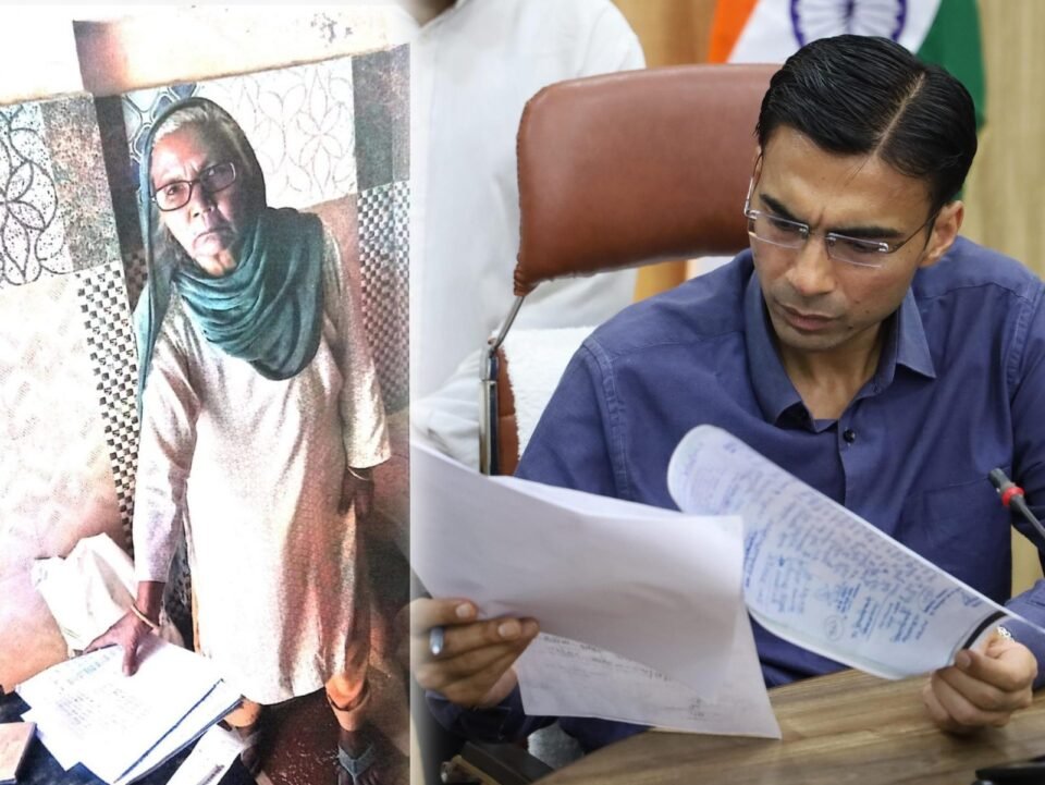 The supply department was showing reluctance in giving ration to 72-year-old Saraswati; then the DM started taking action