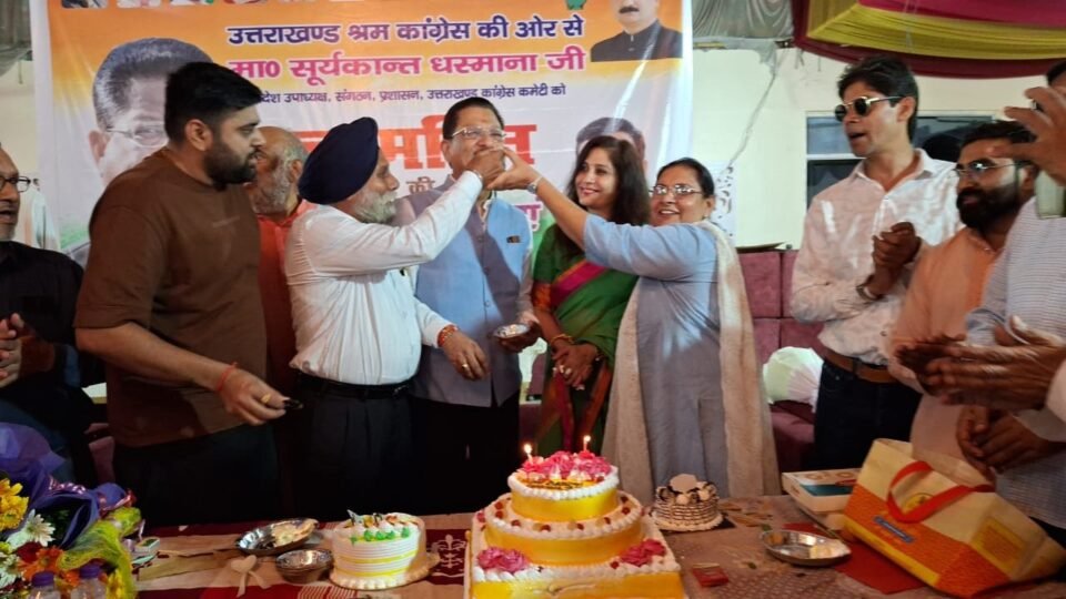A huge health camp was organized on Dhasmana's birthday