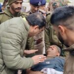 CM Dhami visited the disaster-affected area and met the victims