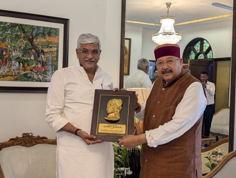 Maharaj made a courtesy call on Union Tourism Minister Shekhawat