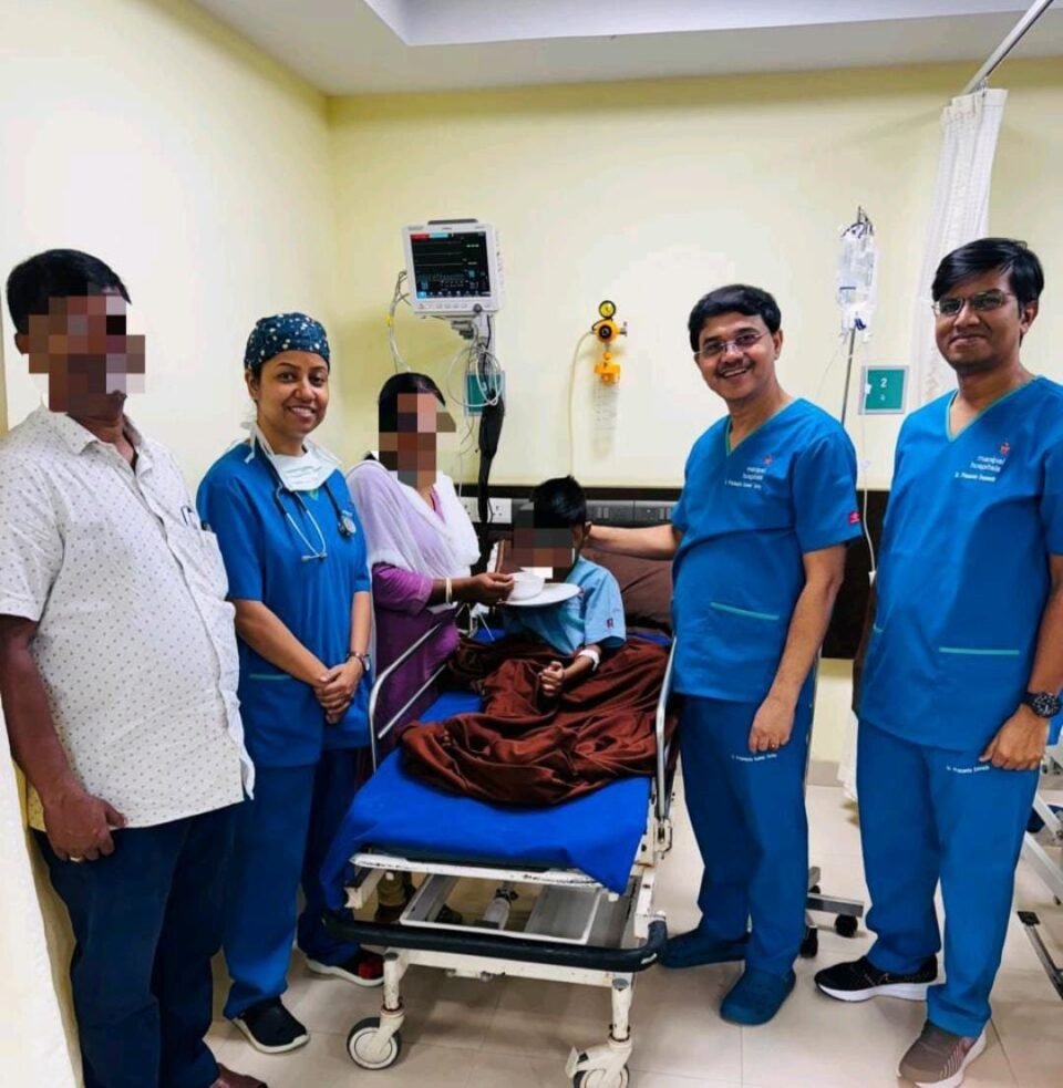 Manipal Hospitals EM Bypass and Mukundapur Cluster saves 7-year-old boy from rare and life-threatening pancreatic injury through timely ERCP procedure