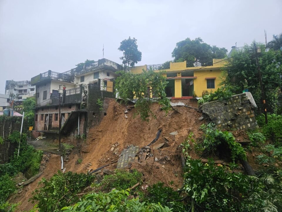 Residential buildings in danger due to collapse of bridge in Doon Vihar
