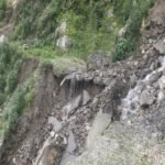 Syalani-Jaurasi motorway damaged due to heavy rain