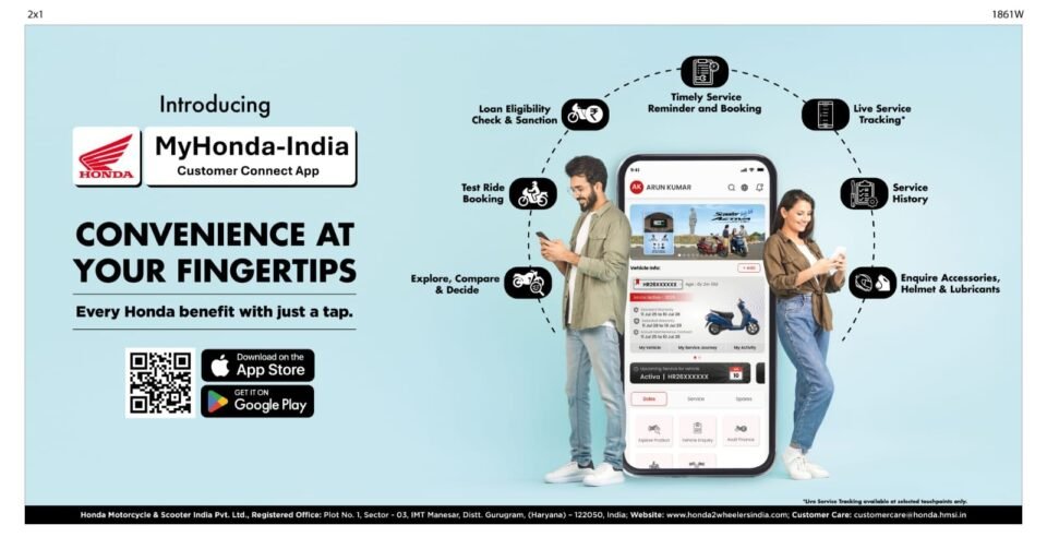 Honda Motorcycle & Scooter India launches new 'My Honda-India' mobile app