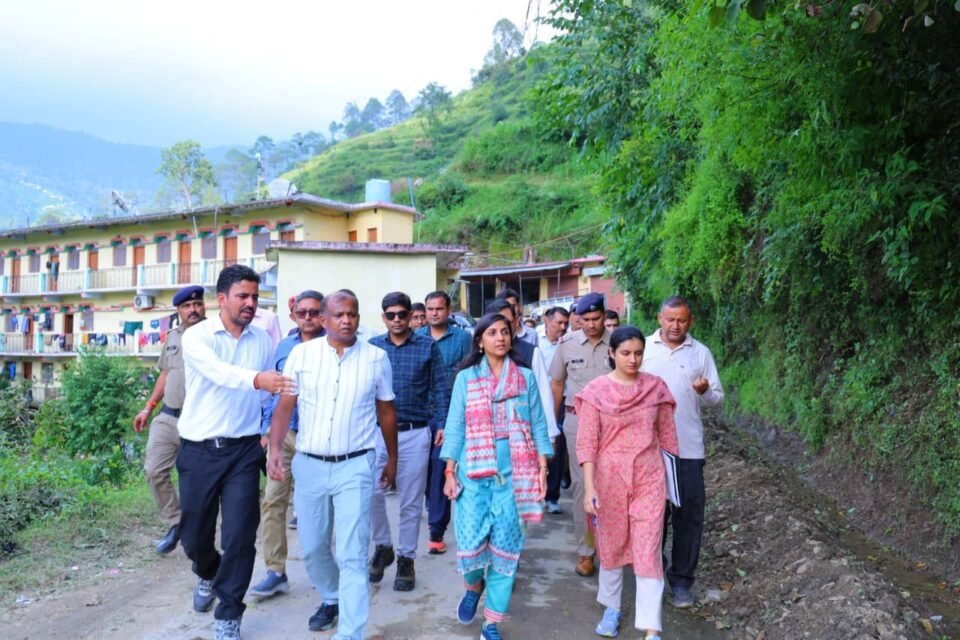 Inter-ministerial central team conducted on-site inspection of disaster affected areas in Pauri