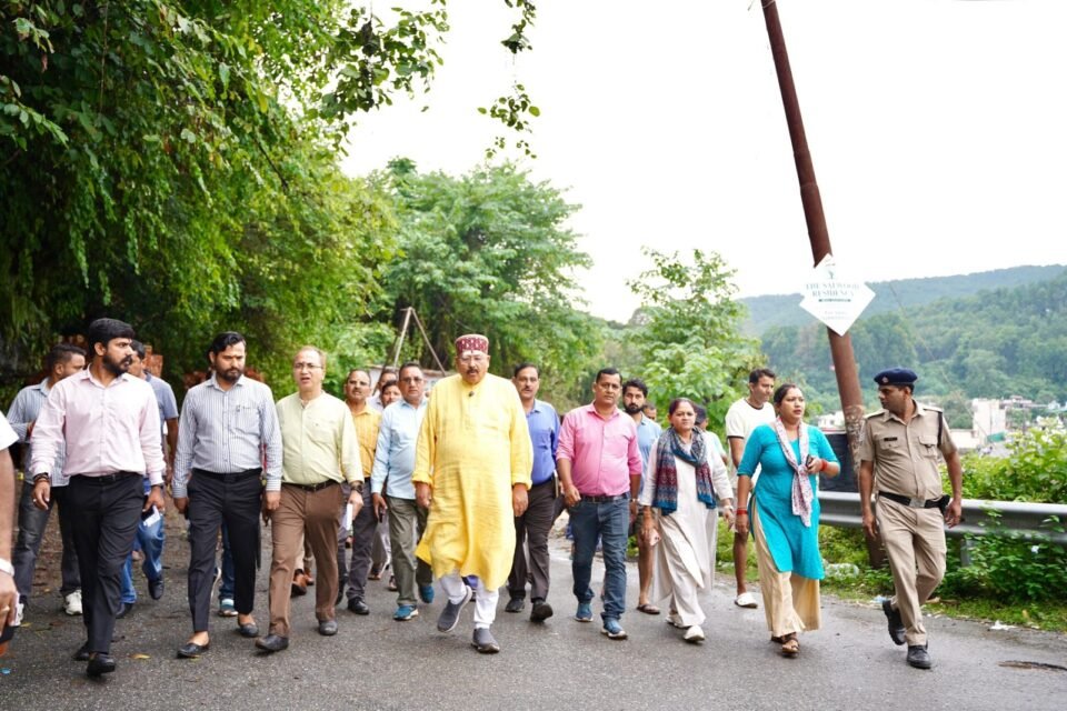 Maharaj conducted on-site inspection of disaster-affected works