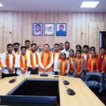Newly elected ABVP student union officials met CM Dhami