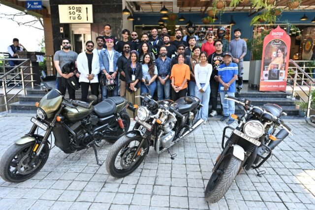 A grand super bike rally was organised today in the Heritage Festival.