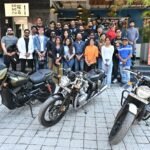 A grand super bike rally was organised today in the Heritage Festival.