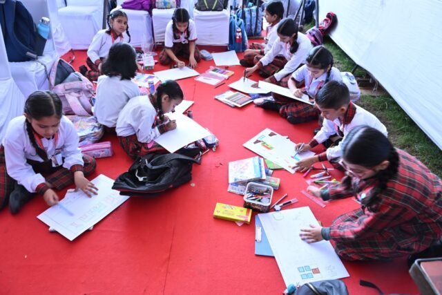 Amazing Doon International School won both the first and second prizes in the art competition held today at the Heritage Festival.
