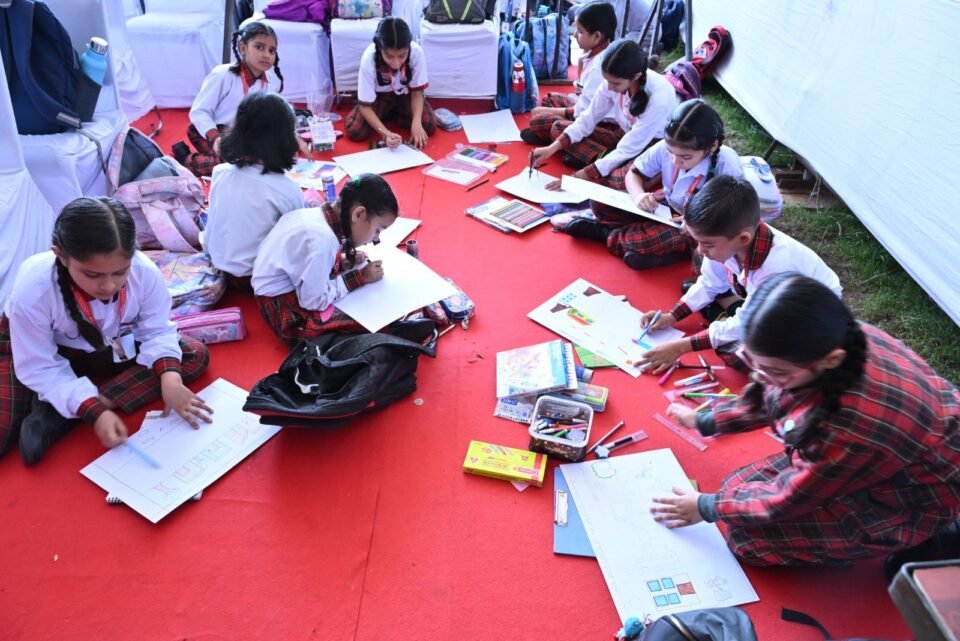 Amazing Doon International School won both the first and second prizes in the art competition held today at the Heritage Festival.