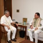 CM Dhami met Union Railway Minister Ashwini Vaishnav and discussed the development of rail infrastructure in Uttarakhand.