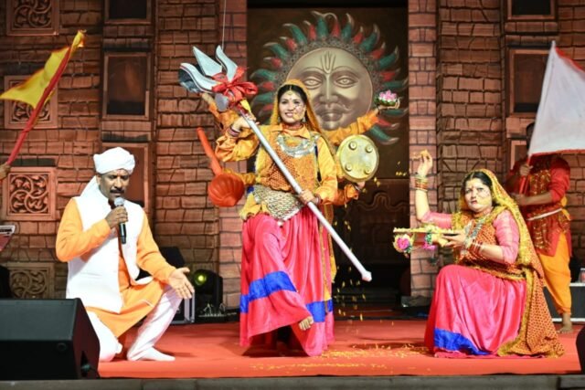 The magic of Kumaoni songs captivated the audience at the Virasat evening.