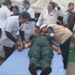 Dr. Anil Verma practiced the crucial life-saving CPR procedure.