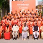President Murmu honored the gold medalists at the second convocation of Patanjali University, Haridwar.