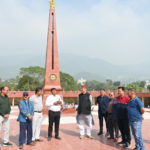 Soldier Welfare Minister Ganesh Joshi inspected the construction work of Sainyadham.