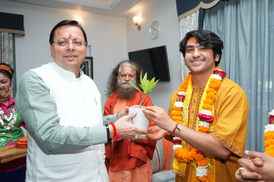 The saint community blessed Chief Minister Dhami – with the title of ‘Protector of Religion of Devbhoomi’