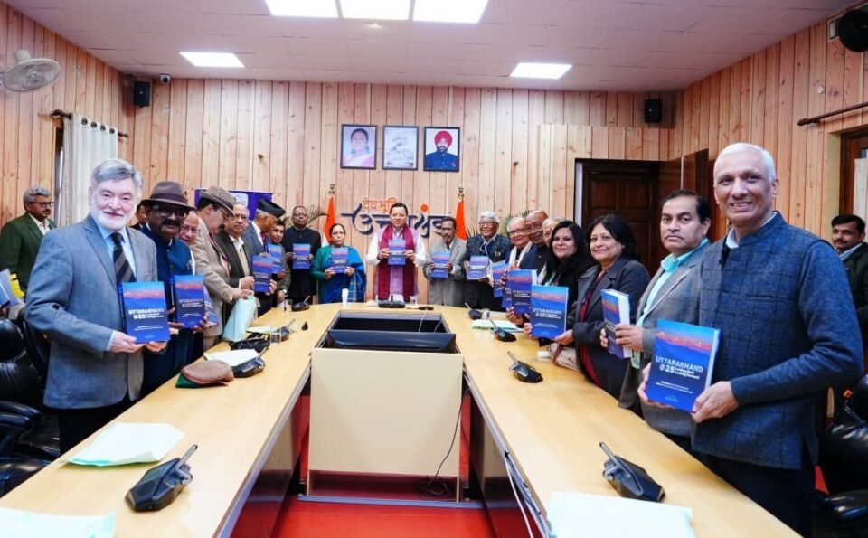 Uttarakhand @25 Chief Minister releases the book “Looking Back-Looking Forward”