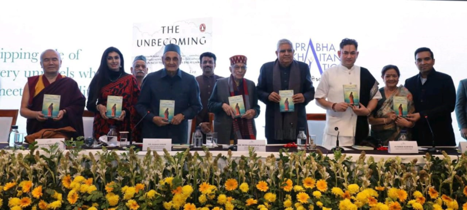 A powerful dialogue between contemporary spirituality and fiction Kartikeya Vajpayee's book 'The Unbecoming' launched in New Delhi.