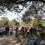 Action taken against encroachments in Chandrabhaga area, more than 20 illegal structures demolished.