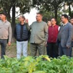 Agriculture Minister Ganesh Joshi inspected the Horticulture Testing and Training Centre located in Kashipur.