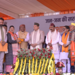 In Tarikhet, the Chief Minister participated in the 'Government for the People, at the People's Doorstep' camp and inaugurated and laid the foundation stone for projects worth ₹77.25 crore.
