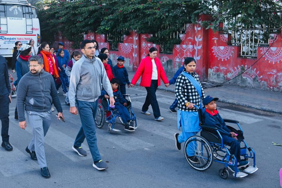 In the Walk for Disability event, 300 intellectually disabled individuals participated along with the DM and CDO, who motivated them.