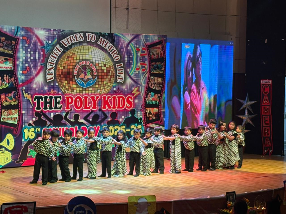 The Poly Kids School, Vasant Vihar, celebrated its 16th annual day with the theme 'Vintage Vibes to Metro Life'.